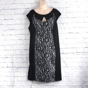 🔵BOGO FREE🔵 AA Studio AA  Dress with Lace & Shiny Silver Sz 18W